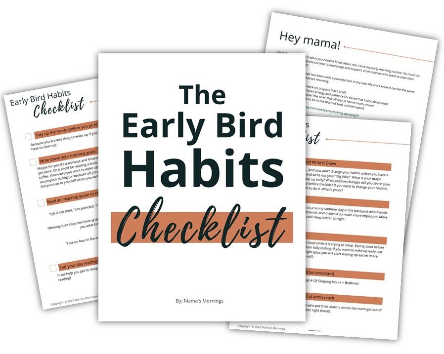 new early bird checklst